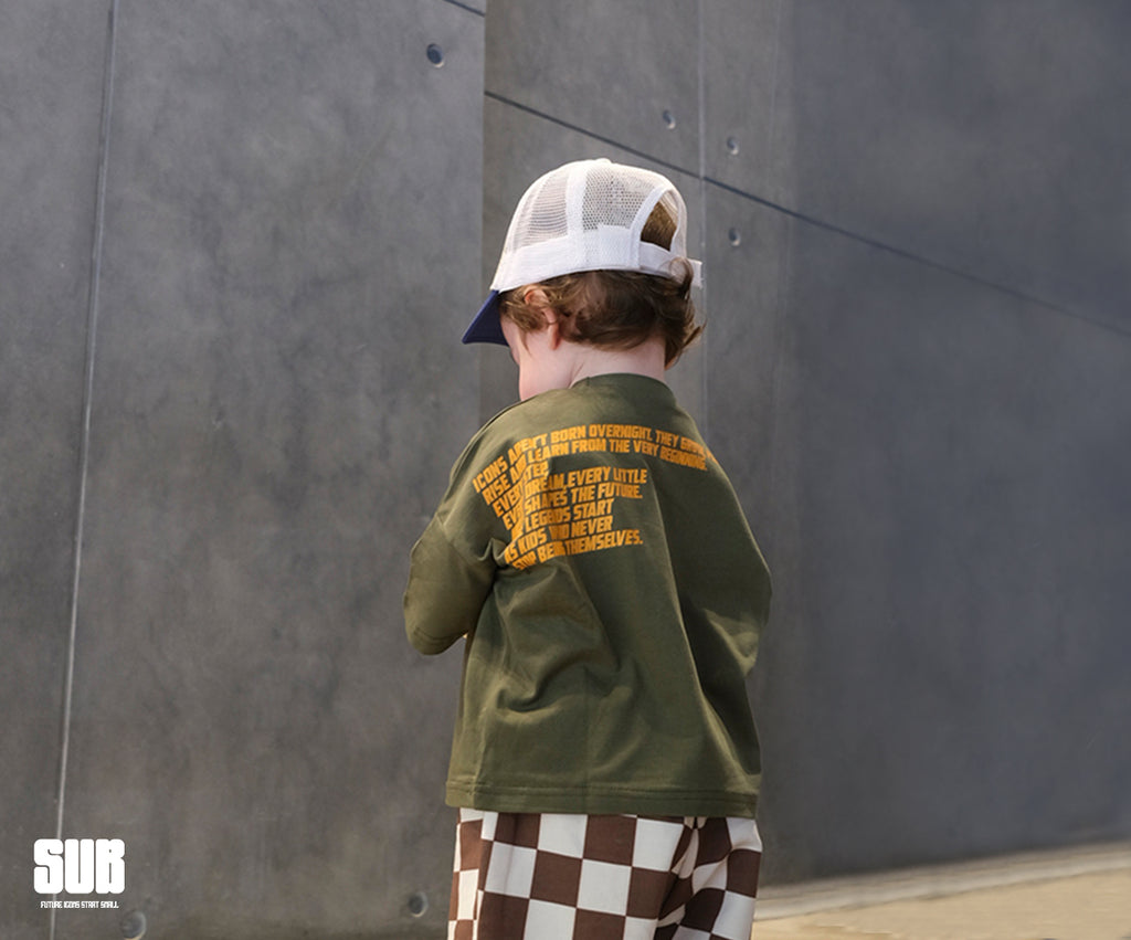 SUB™ Born - Baby Oversize T-Shirt ( Koyu Yeşil )