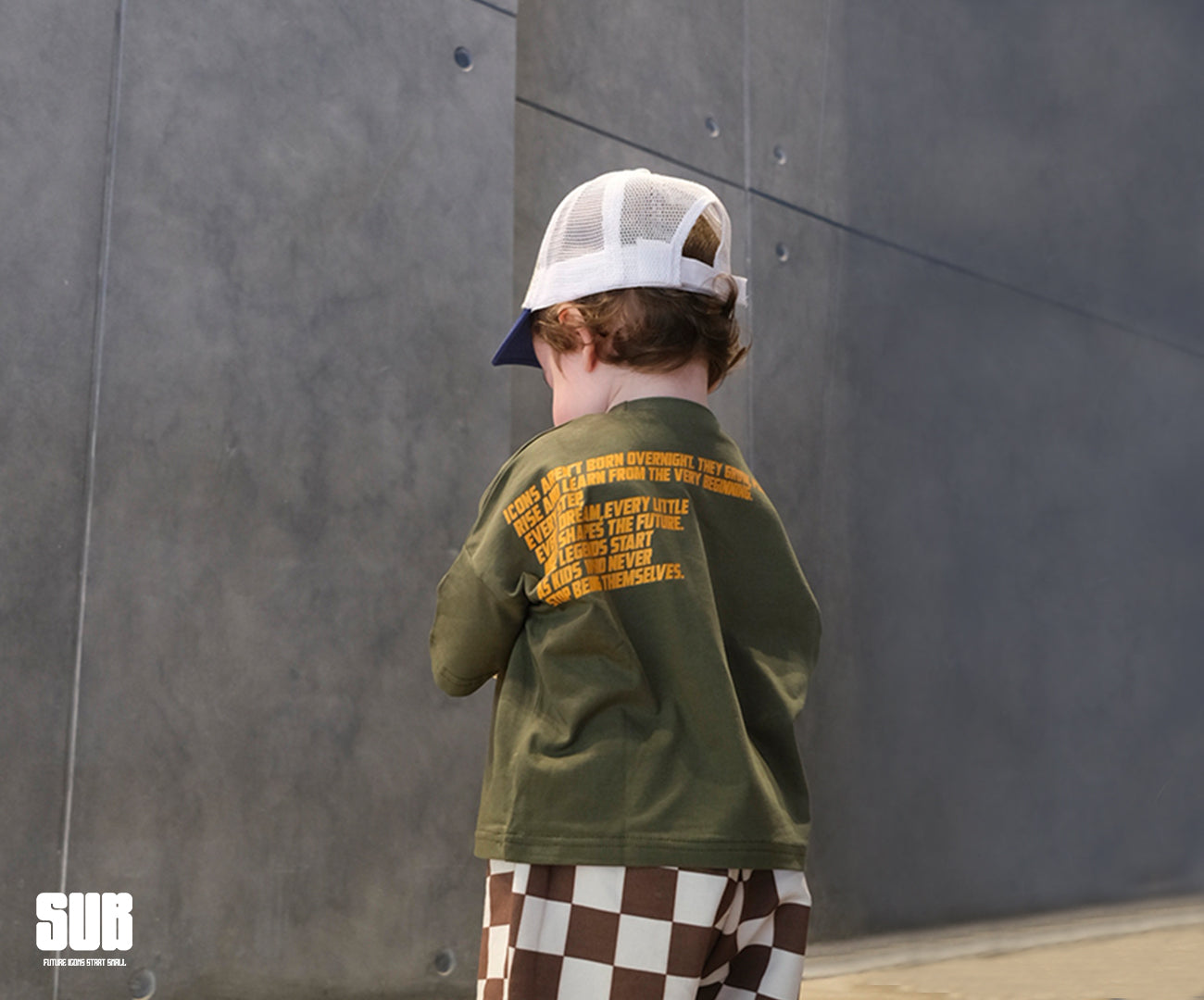 SUB™ Born - Baby Oversize T-Shirt ( Koyu Yeşil )
