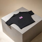 SUB™ Pink Black - Baby Oversize T-Shirt ( Siyah )