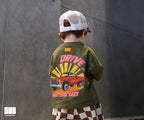 SUB™ Drive Sun - Baby Oversize T-Shirt ( Koyu Yeşil )