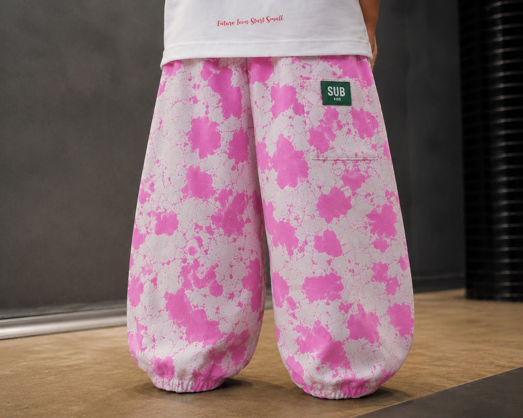 SUB™ Pink Cow - Baby Baggy Pantolon