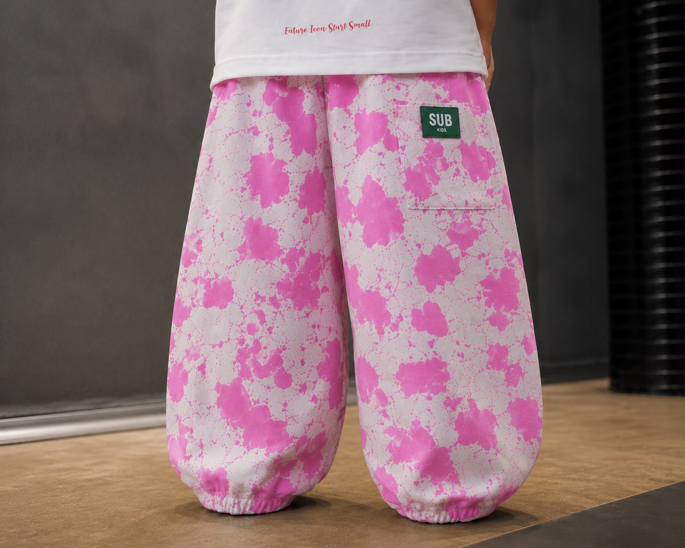 SUB™ Pink Cow - Baby Baggy Pantolon