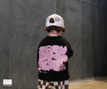 SUB™ Pink Black - Baby Oversize T-Shirt ( Siyah )