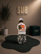 SUB™ Sun Surf - Baby Oversize T-Shirt ( Beyaz )