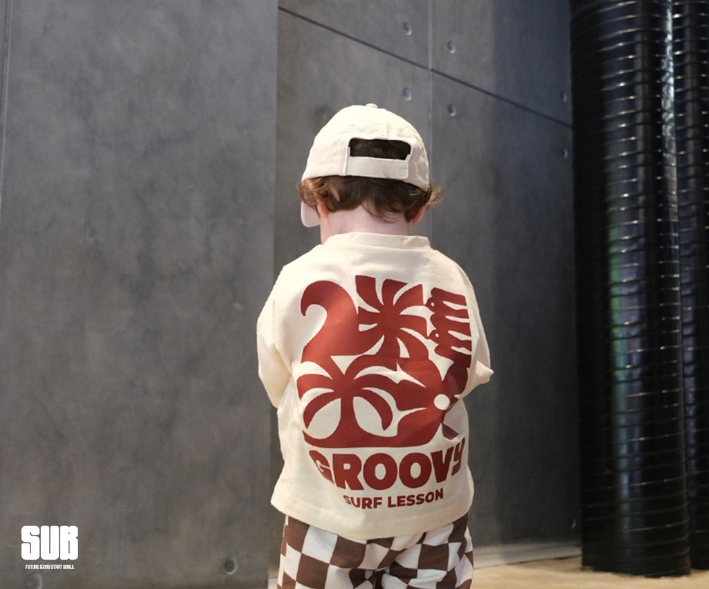 SUB™ Groovy - Baby Oversize T-Shirt ( Kırık Beyaz )